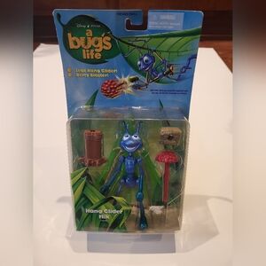 NEW VTG Disney Pixar A Bug's Life Hang Glider FLIK Figure Baster Mattel 1998